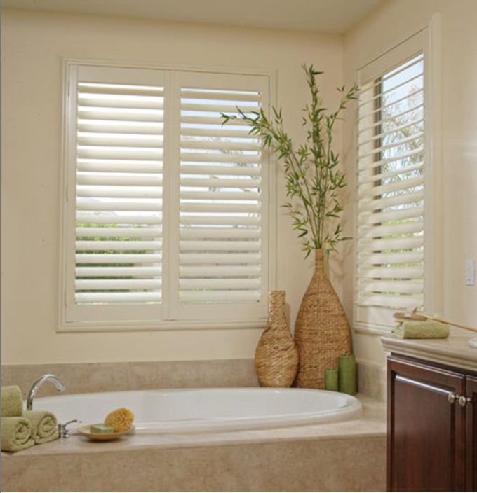Enchanting Norman Shutters And Woodlore Shutters Plantation Shutters Wood Blinds Remote Motorized Plus Cozy Bathtub