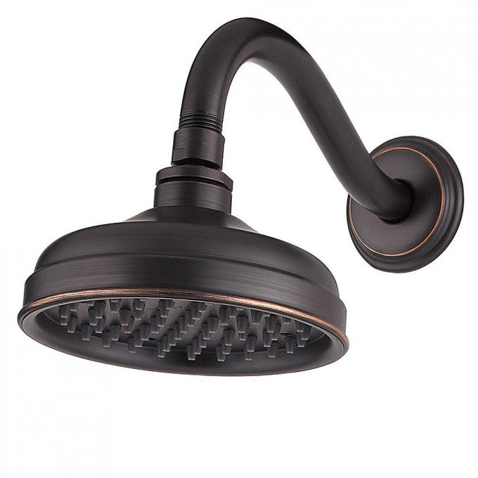 Fister Marielle 1 Spray Rain Shower Head In Tuscan Bronze And Bronze Shower Head For Classic Bathroom Decor Ideas