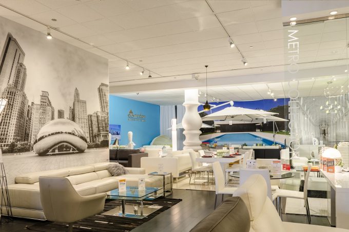 Luxury White Sectional Sofa By Modani Miami For Modern Home Style Ideas With Glass Coffee Table On Shag Area Rugs And Laminate Wood Flooring