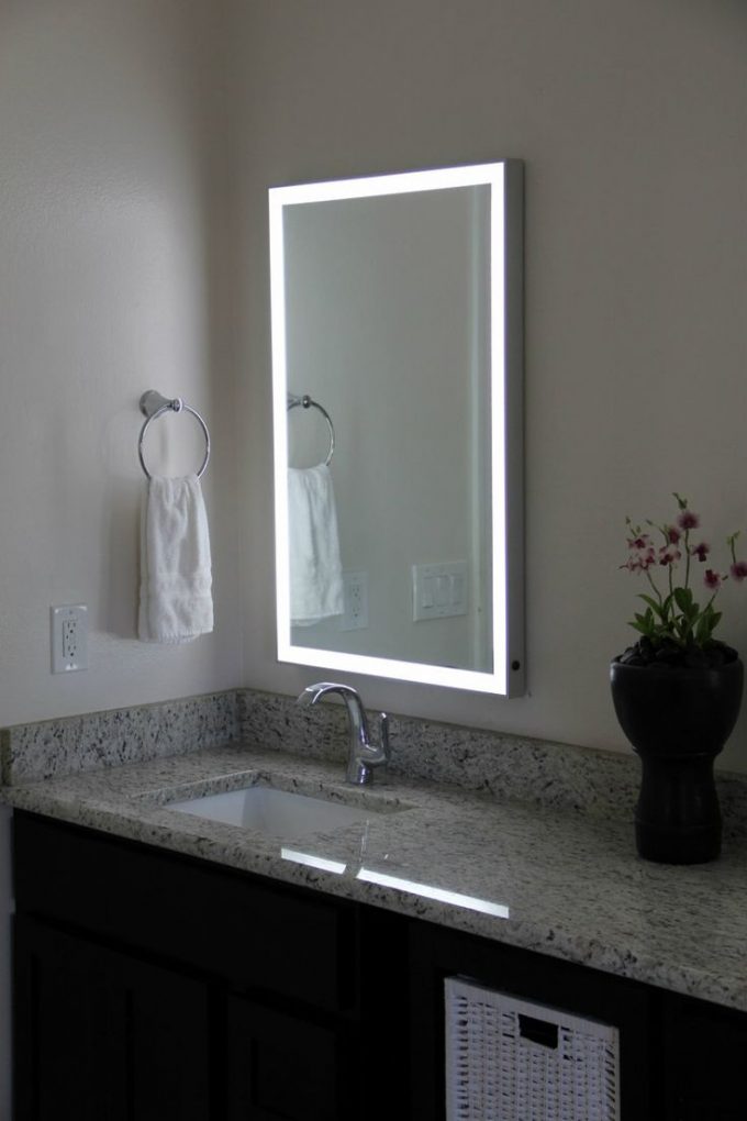 Best Illuminated Mirrors Ideas And Lighted Mirror For Charming Mirror Decorating Ideas Plus Indoor Flowers Also Hand Towel