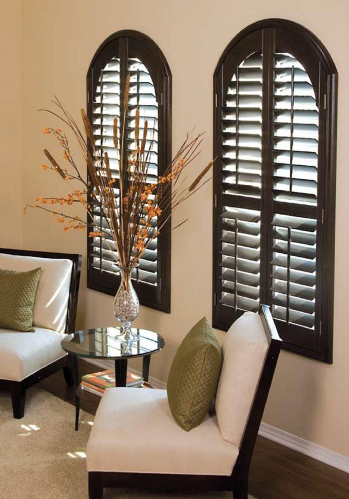 Shutters Orlando 1 Norman Shutters And Plantation Shutters Plus Palladian Norman Shutters And White Parson Chair On White Shag Rugs