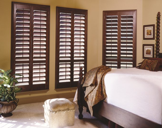 Plantation Shutters From Norman And Hunter Douglas In Wood Plus Norman Shutters For Exciting Home Design And Interior Potted Plants On Area Shag Rugs